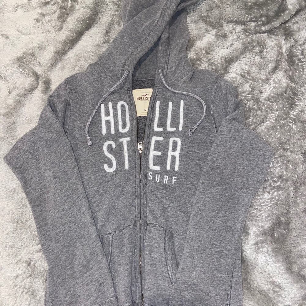 Women Grey Hollister Zip-up